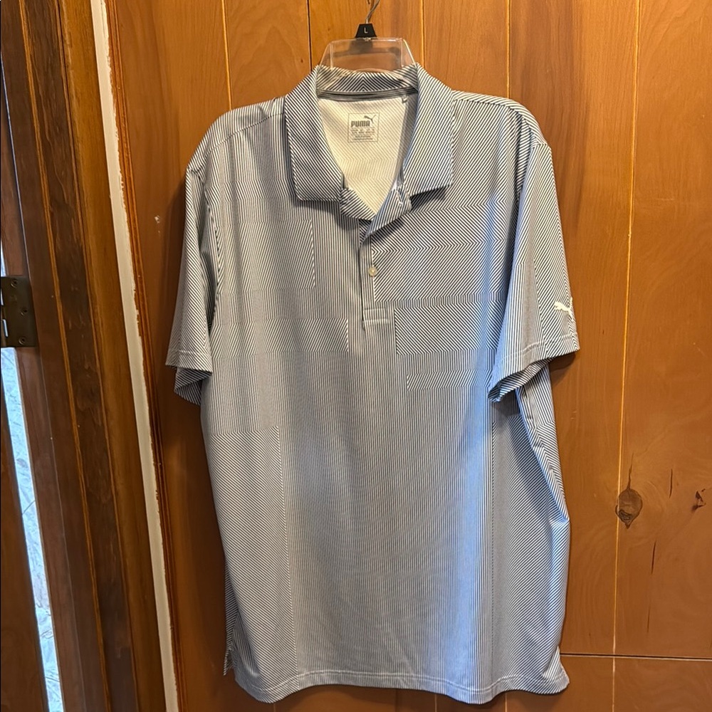 Puma Men's Blue Polo Shirt